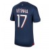 Tanie Strój piłkarski Paris Saint-Germain Vitinha Ferreira #17 Koszulka Podstawowej 2023-24 Krótkie Rękawy